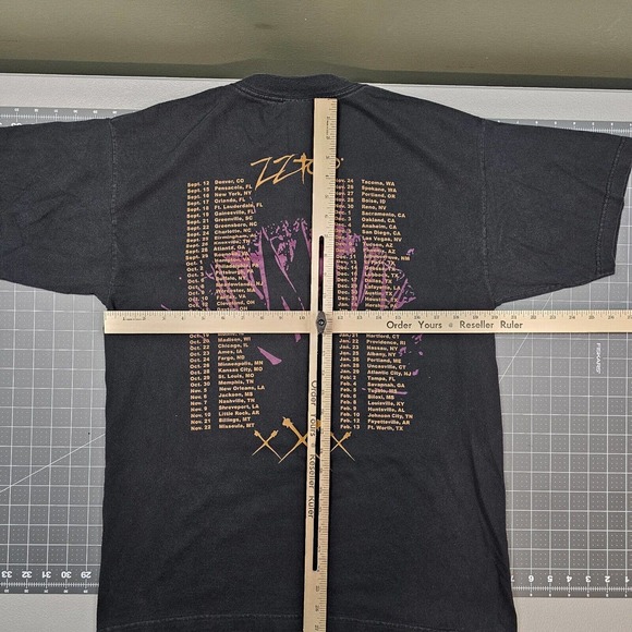 Vintage Zz Top Tshirt Mens Large 1999 Xxx Concert Tour Band 90s Giant Y2k Skater - Picture 7 of 9